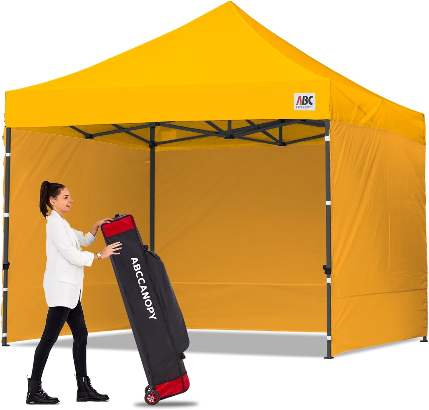 ABCCANOPY Heavy Duty Easy Pop up Canopy Tent with Sidewalls 10x20, Turquoise