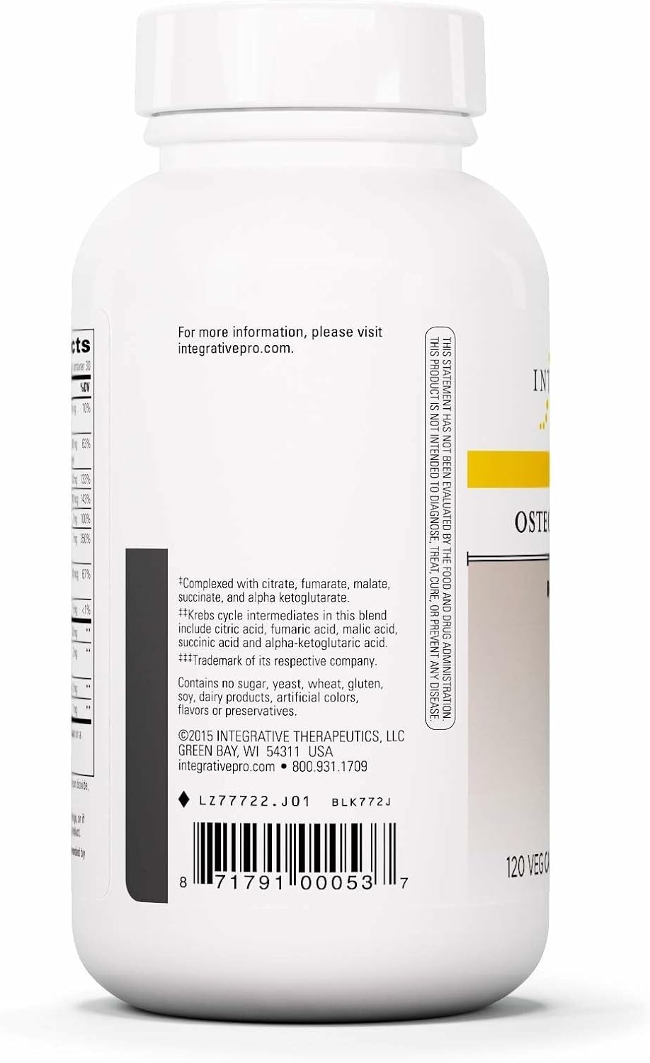 Integrative Therapeutics Osteoprime Forte - Calcium Supplement for Bone Health Support* - Nutritional Supplement for Musculoskeletal Support*