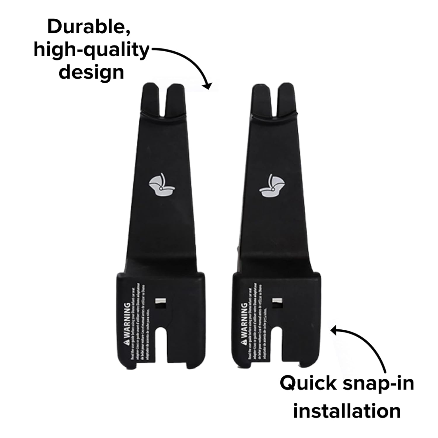 Diono Quantum Car Seat Adapter, Compatible with Nuna/Maxi/Cybex/Uppa Infant Baby Car Seats, Durable, Attachment for Travel System
