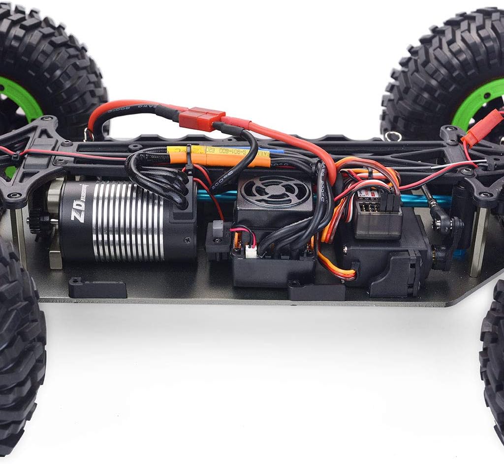 1/10 Scale 4WD RC Cars for Adults Brushless,Max 43 MPH Off-Road Fast RC Cars,Off-Road Remote Control Trucks (Green)