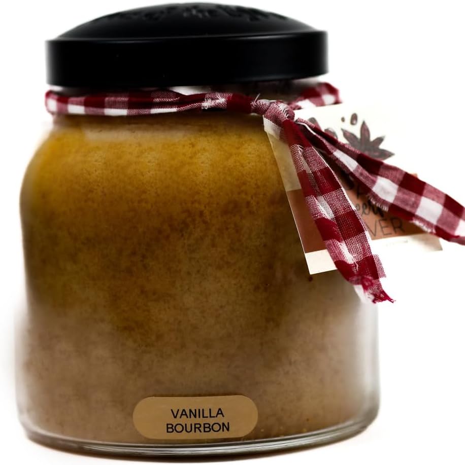 A Cheerful Giver - Juicy Apple - 34oz Papa Scented Candle Jar with Lid - Keepers of the Light - 155 Hours of Burn Time, Gift for Women, Red | Long Lasting Aromatherapy Candle with up to 155 Hours of Burn Time - Gift Ready (34oz)