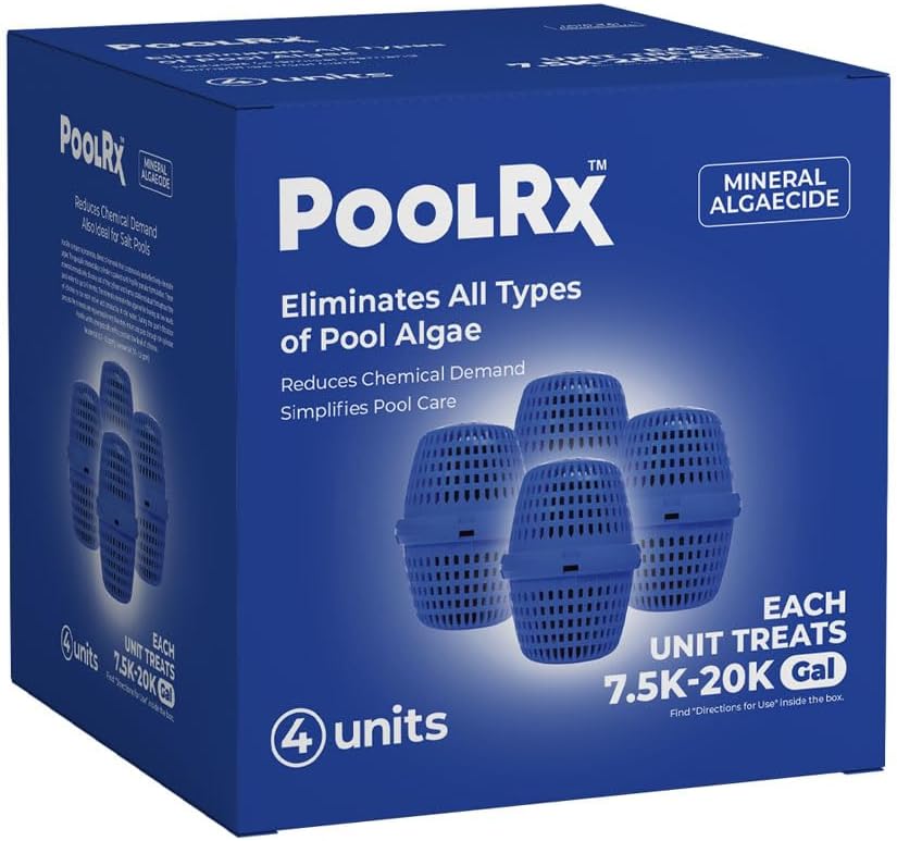 PoolRx Pool Unit #101001 6 Month Algaecide Blue Treats 7.5k-20k gallons, Single