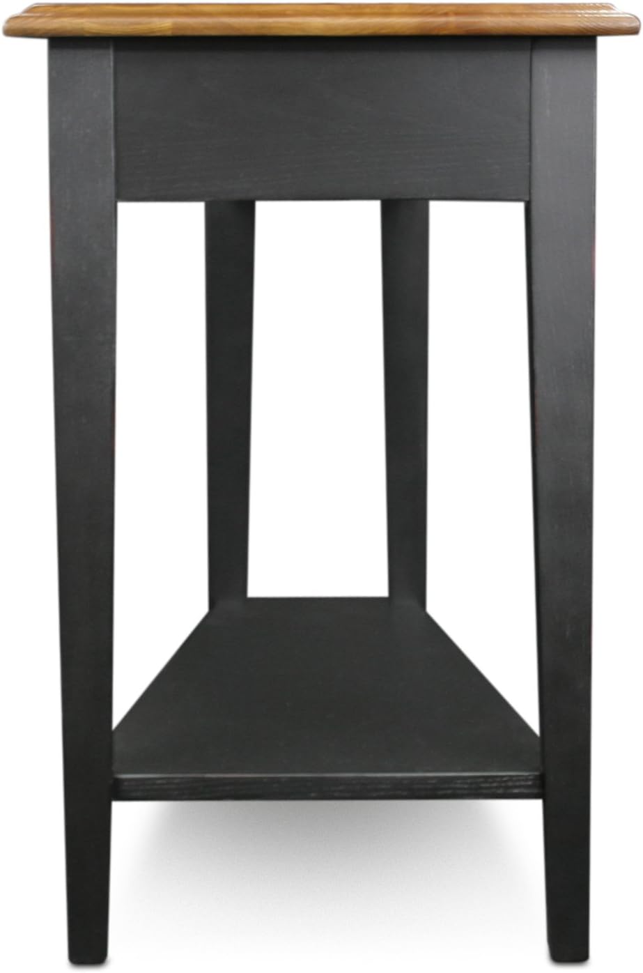 Leick Home Delton Wedge End Table, 17", Sienna