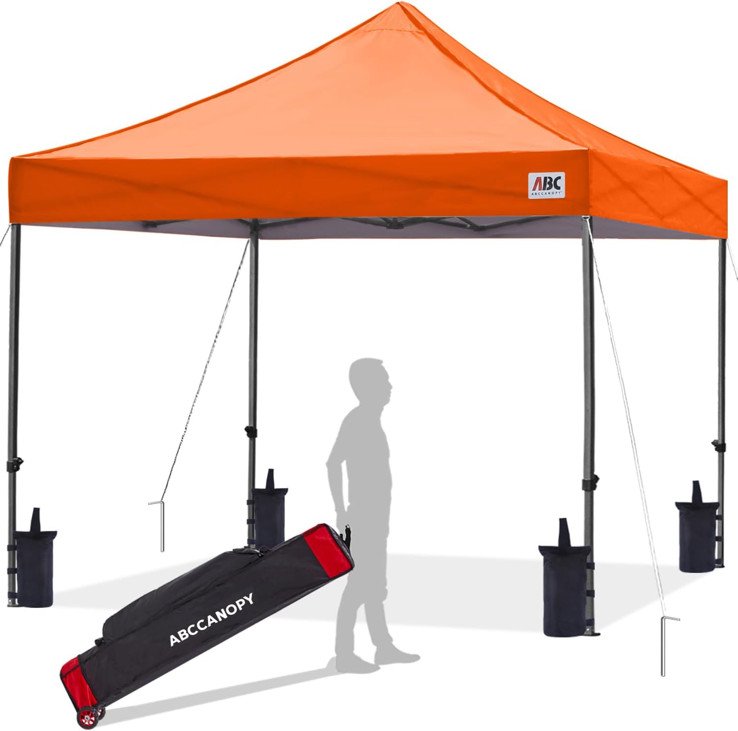 ABCCANOPY Patio Pop Up Canopy Tent 10x10 Commercial-Series (Black)