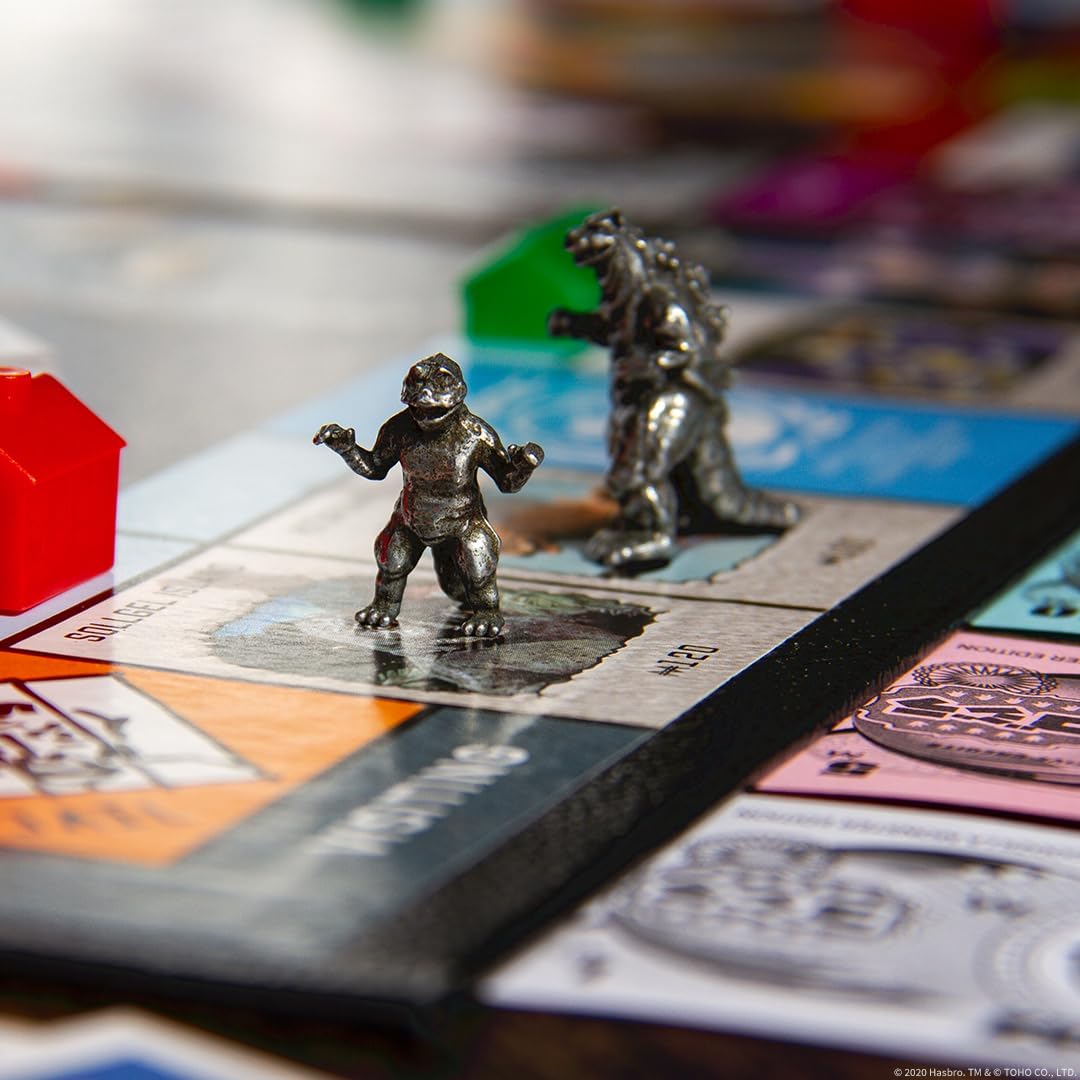 Monopoly: Godzilla | Based on Classic Monster Movie Franchise Godzilla | Collectible Monopoly Game Featuring Familiar Locations and Iconic Kaiju
