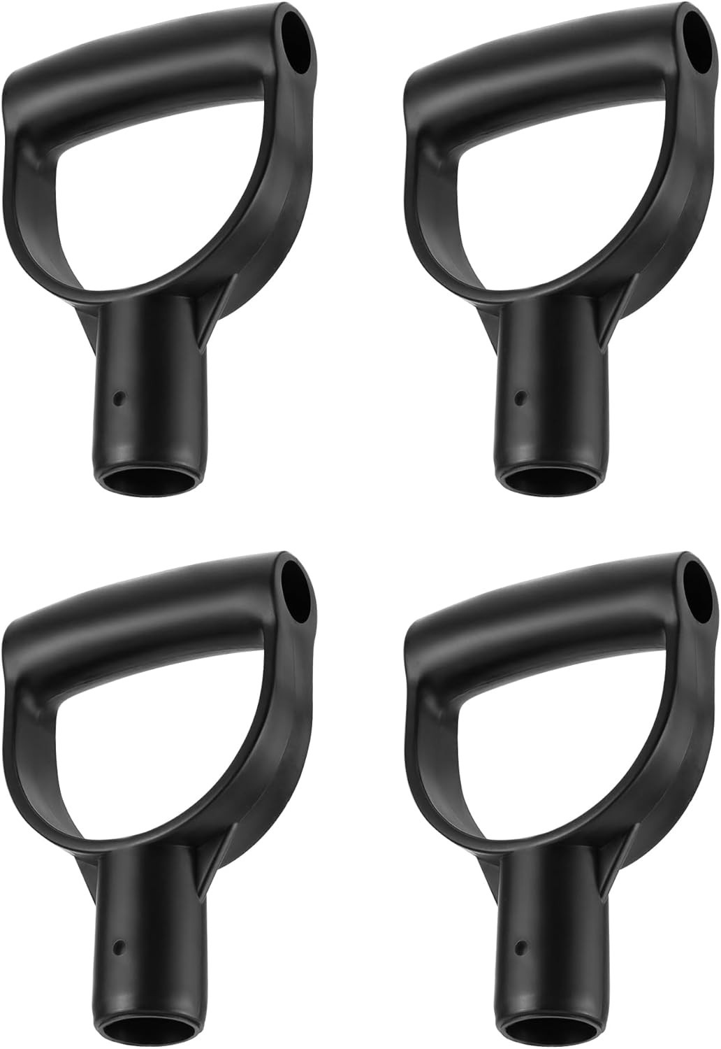 QWORK Shovel Grip Handle, 1-1/8" Inside Diameter PVC D-Shaped Grip Shovel Handle Replacement for Digging Raking Tools
