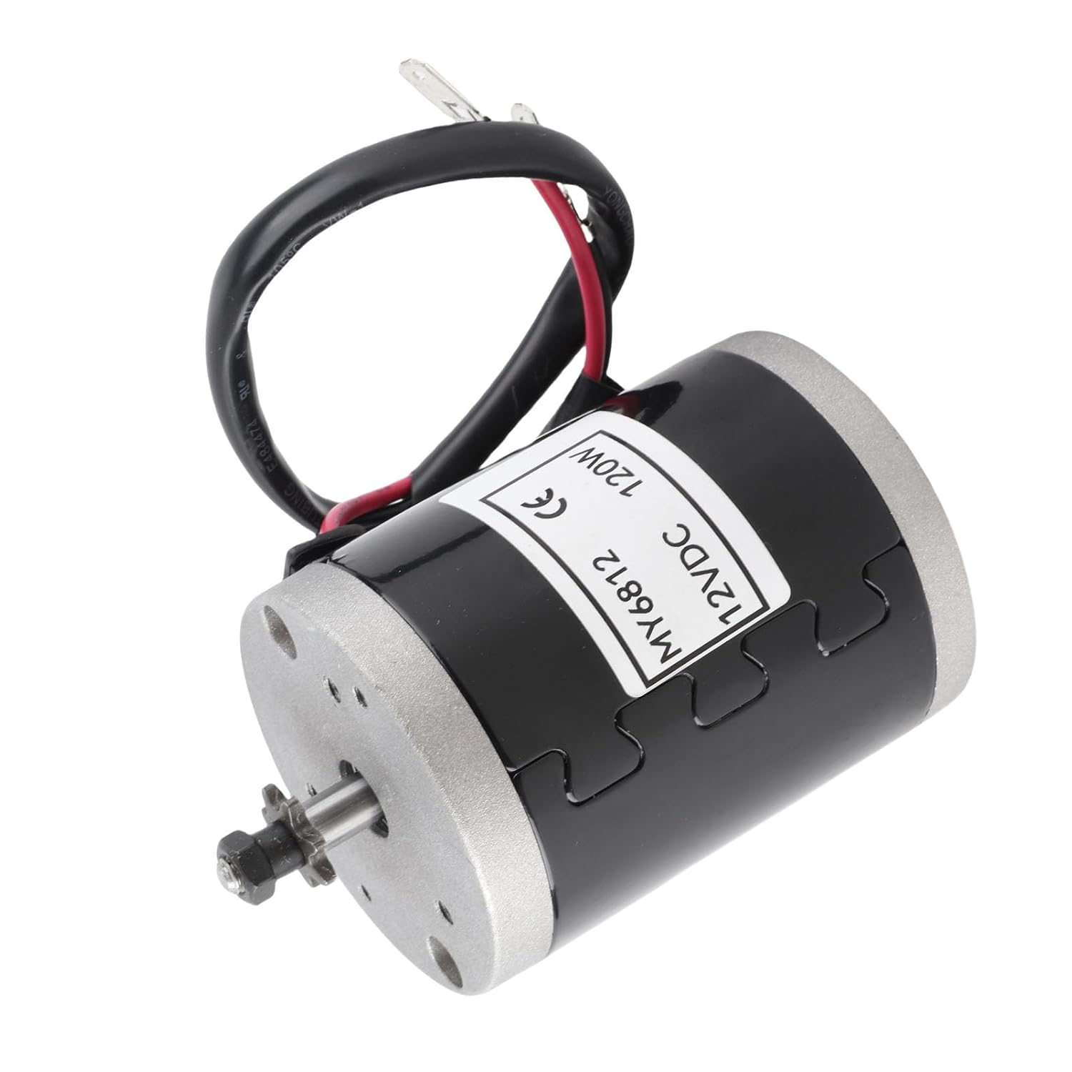 Electric Scooter Motor 12V 120W, Electric Brushed Motor High Speed Small Brush Motor with Belt Pulley E Scooter Accessory, Pulse 12v Motor for Scooter