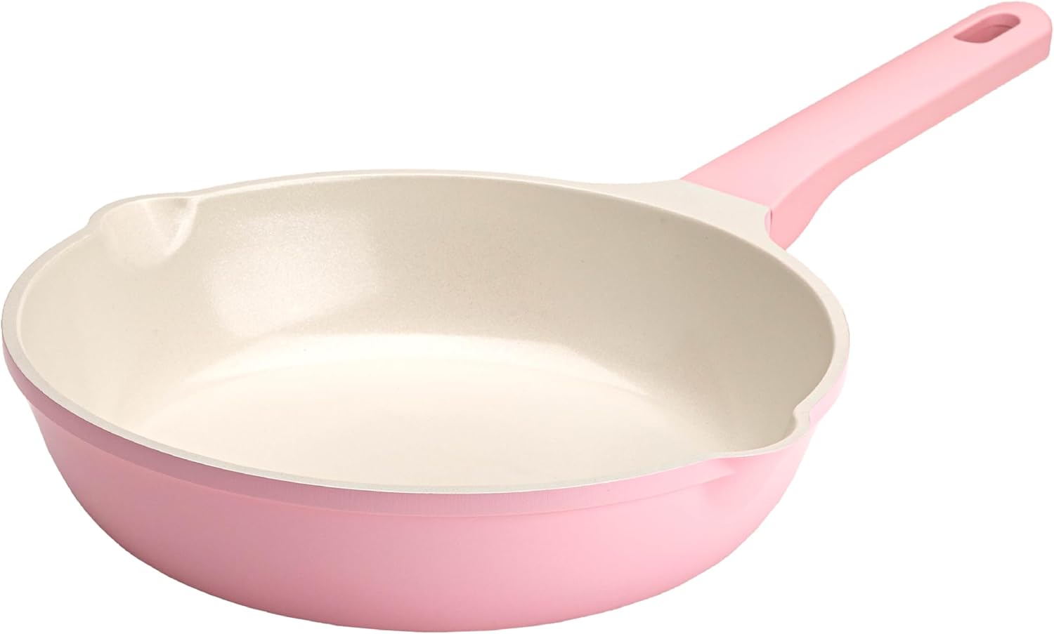 Paris Hilton Cast Aluminum Dutch Oven with Lid, Ceramic Nonstick Coating Made Without PFAS, PFOA, PFOS & PTFE, Heart Knob, 4.3-Quart, Pink