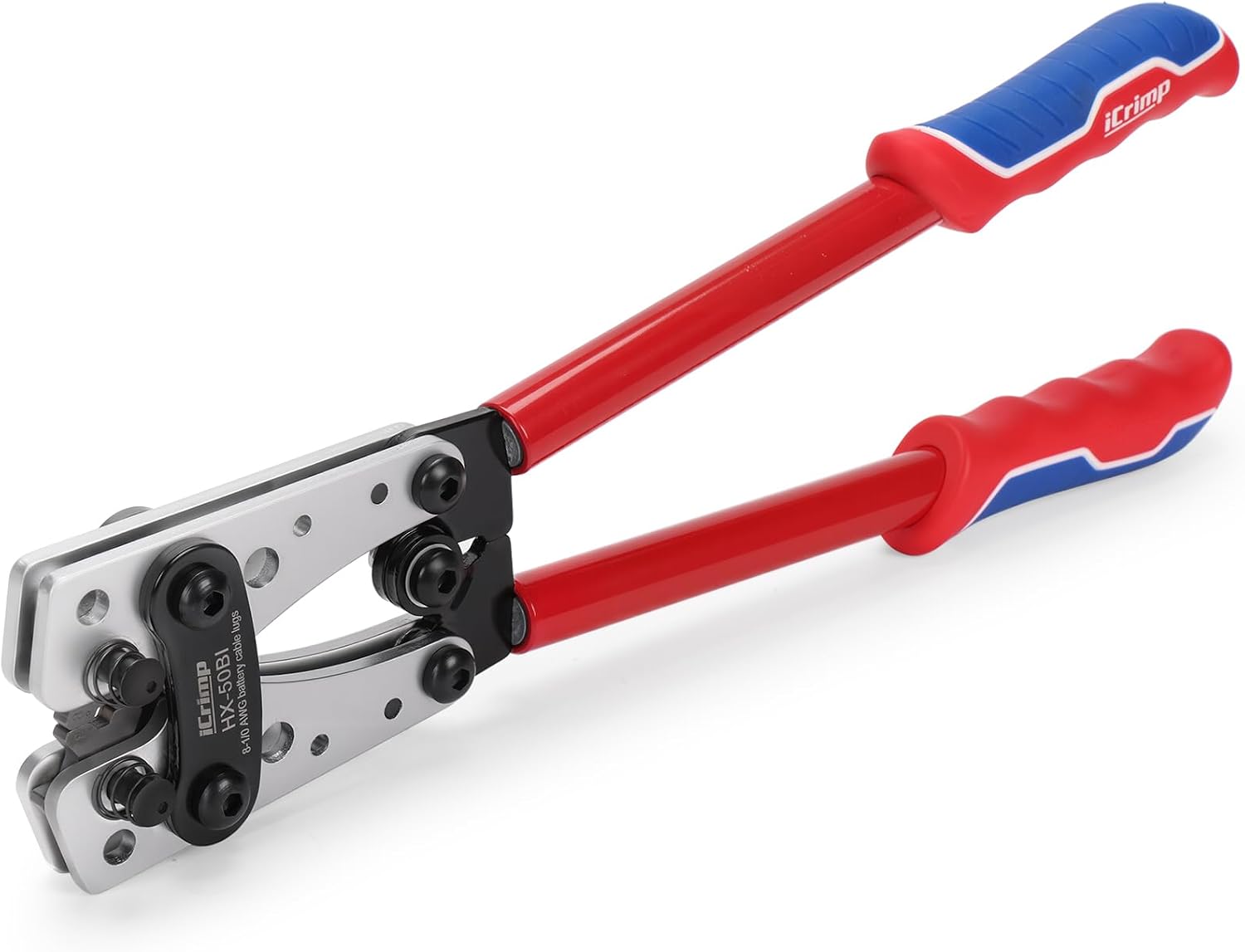 iCrimp Cable Lug Crimping Tool for Heavy Duty Wire Lugs AWG 8-1/0 | Battery Cable Crimper, Battery Terminal, Copper Lugs