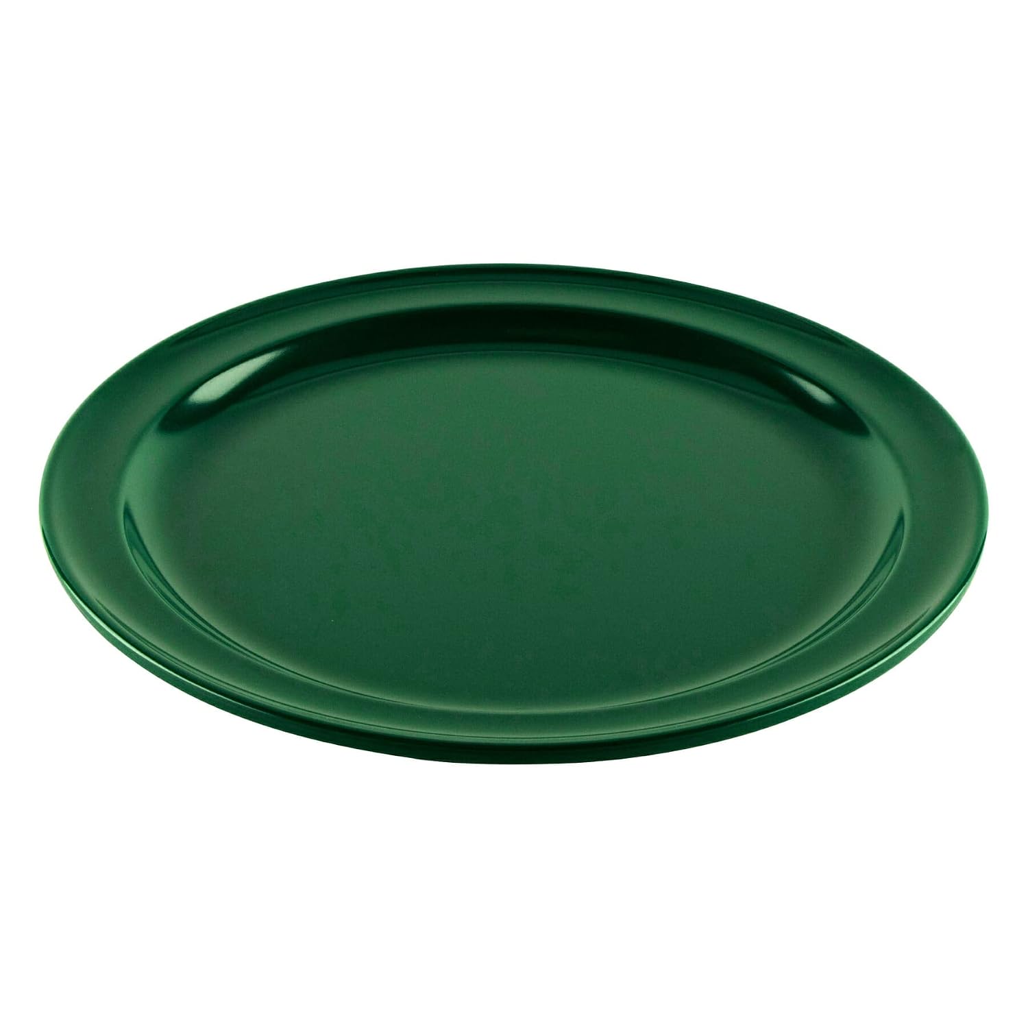 GET 9" Green Supermel Hunter Round Dinner Melamine Plate (Set of 12) | Dishwasher safe, Shatterproof, Restaurant service, Great for Entrees, Salads