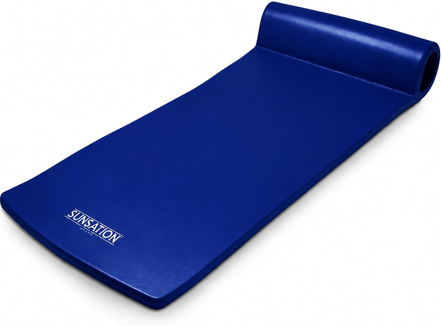 TRC Recreation Sunsation 1.75" Thick Foam Pool Float Lounger w/ Headrest for Lounging & Sunbathing in Swimming Pools, Beaches & Lakes, 70" x 26