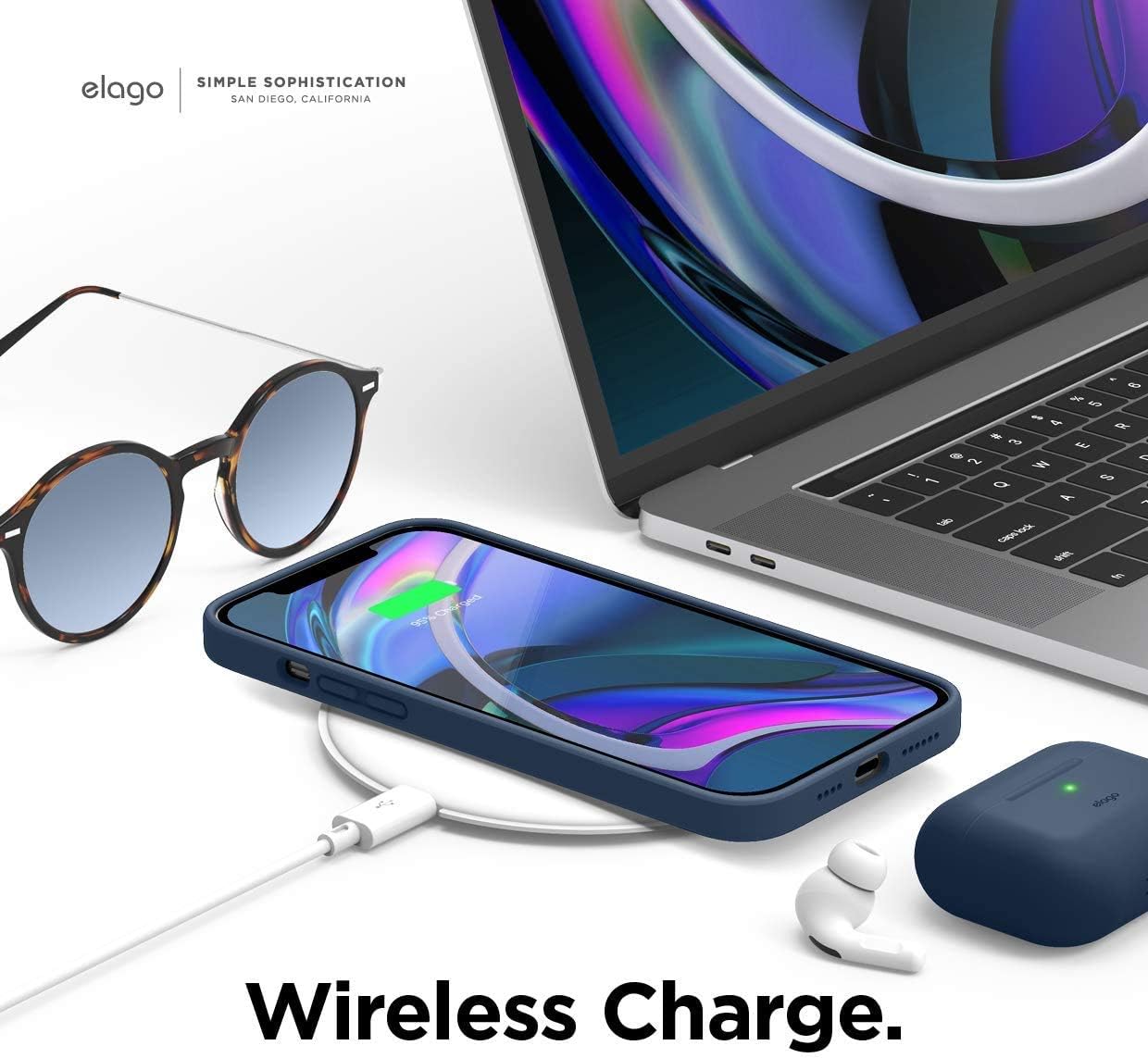 elago Premium Liquid Silicone Case for iPhone 12 Mini Lavender