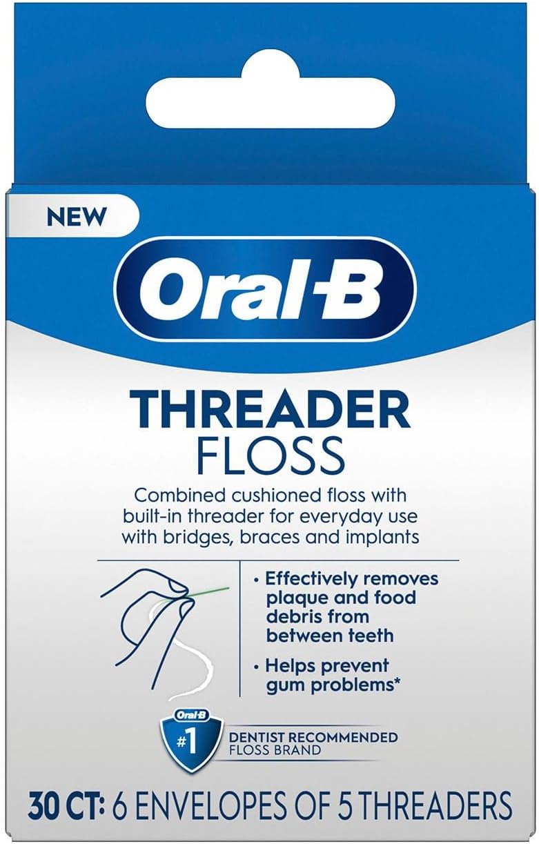 Glide Threader Floss, 30 Single-Use Packets each (Value Pack of 10)