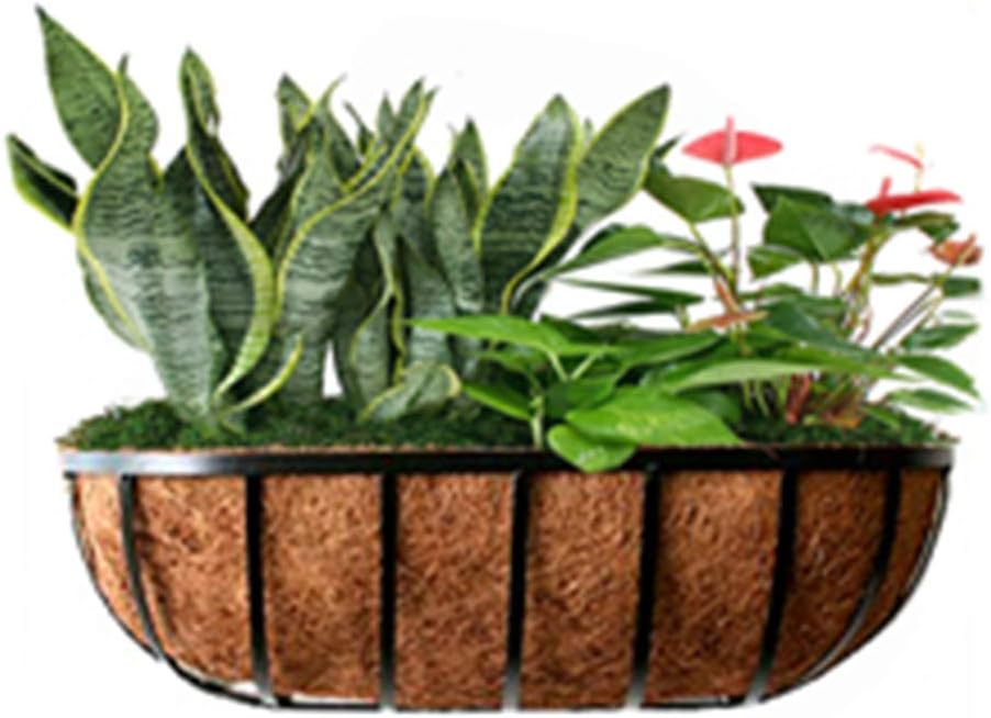 24 Inch Coconut Liners for Planters,Horse Trough Coco Liners for Window Box/Hanging Trough Planter
