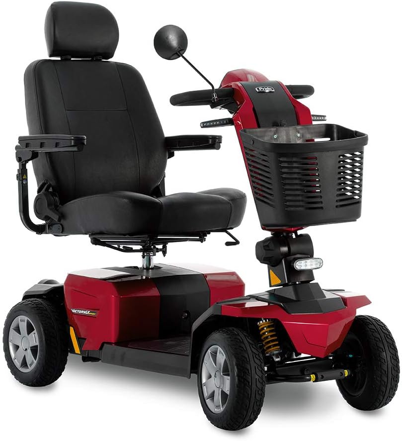 Victory Sport 4-Wheel Fast Power Electric Scooter Pride Mobility SC710 LXW Red Color