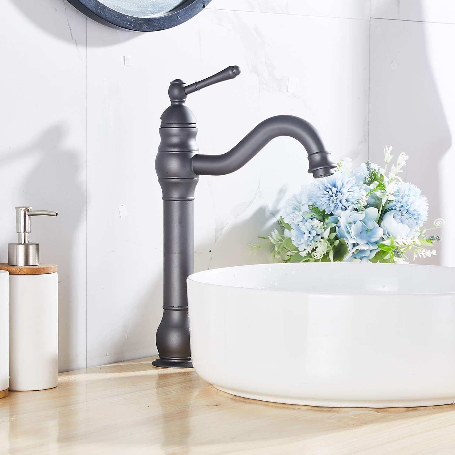 Oil Rubbed Bronze Bathroom Faucet Single Handle One Hole
