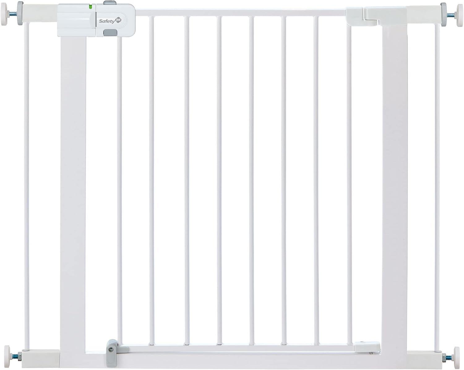 Safety 1st Easy Install Walk Thru Baby Gate for Doorway With Door, Dog Gates, Fits 29"-38", Easy Install 28" Tall, White