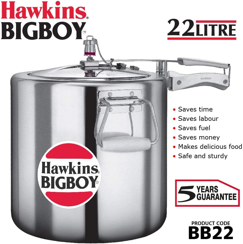 Hawkins Bigboy Aluminum Pressure Cooker, 14 Litres
