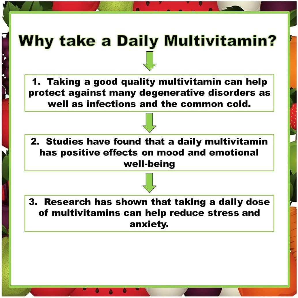 120 Multivitamin Fruit and Vegetable Liquid Capsules, Loaded Multivitamins, Supplements, Multiple Vitamin has Many Antioxidants