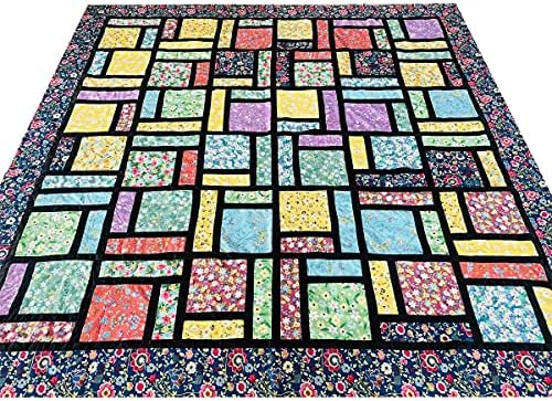 50pcs 10 x 10 inch Multicolor Cotton Fabric Bundle Squares for Quilting Sewing, Precut Fabric Squares for Craft Patchwork