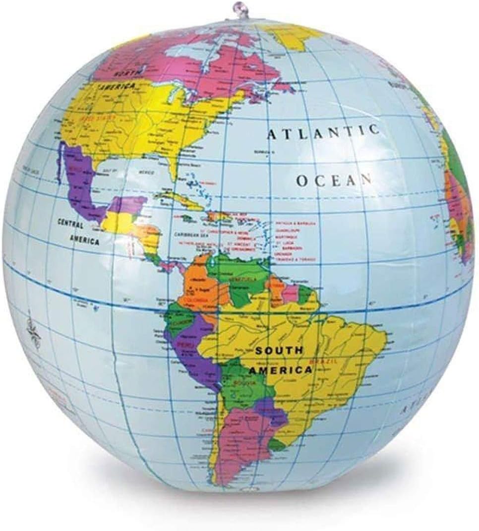 Learning Resources Inflatable 11 inch Globe, Geography for Kids, STEM, Back to School, Teacher Must Haves, Ages 6+