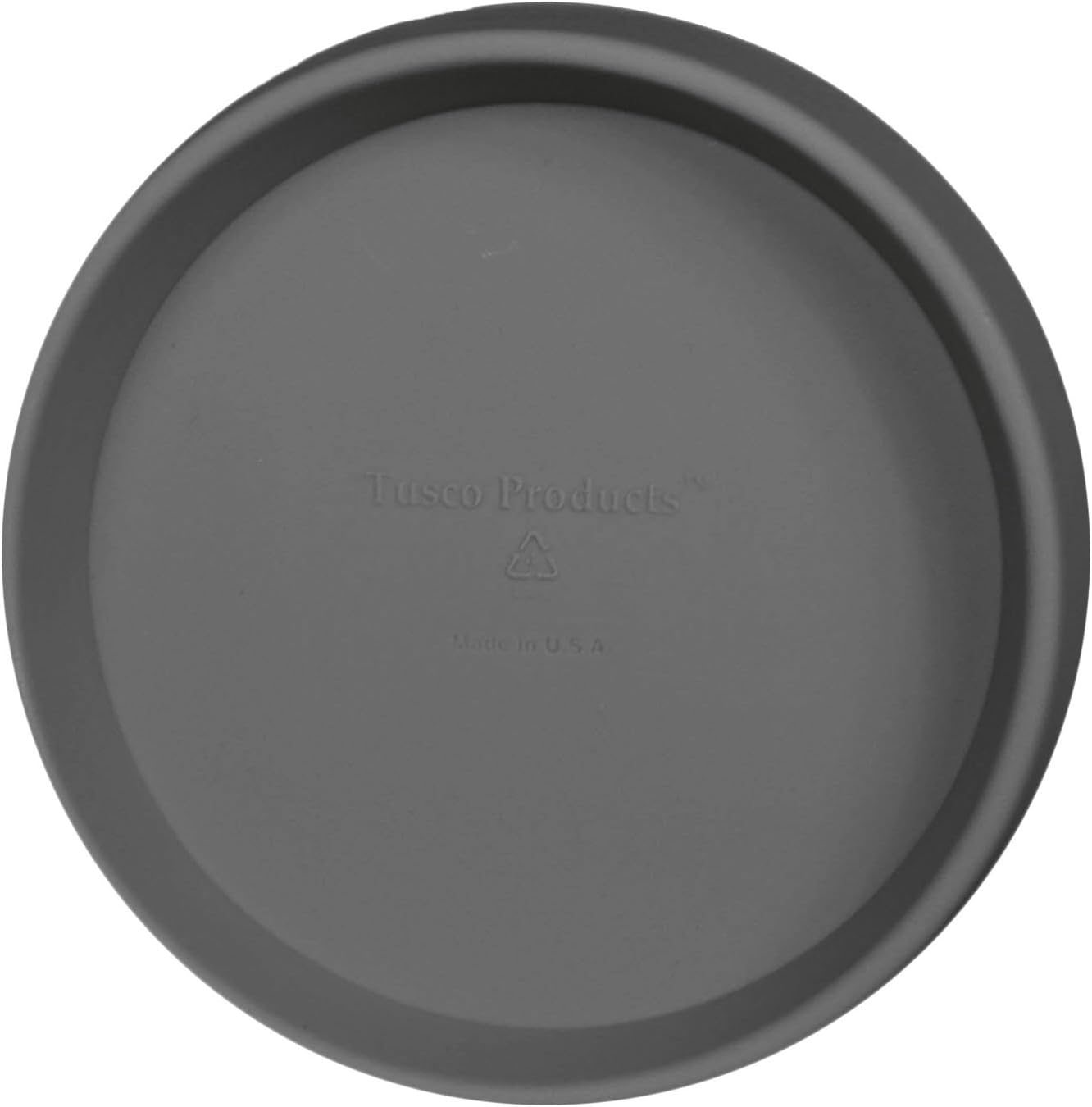 Tusco Products Round Saucer Planter Tray, 22-inch, Slate