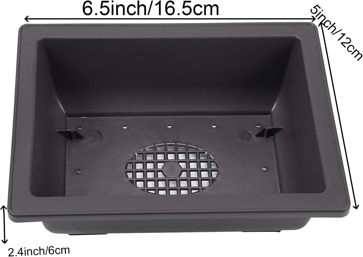 15 PCS 6.5 Inch Bonsai Training Pots with Trays, Rectangular Plastic Growing Pots, Flower Succulent Pots Container for Garden, Yard, Office, Porch