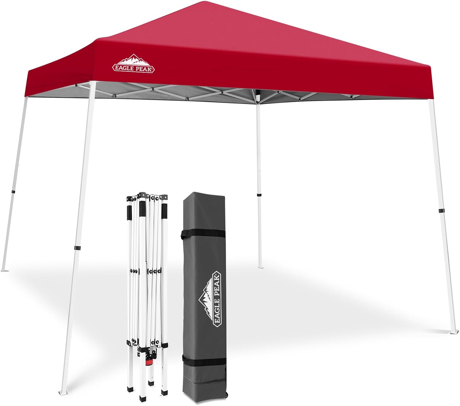 EAGLE PEAK 10x10 Slant Leg Pop Up Canopy Tent, Blue