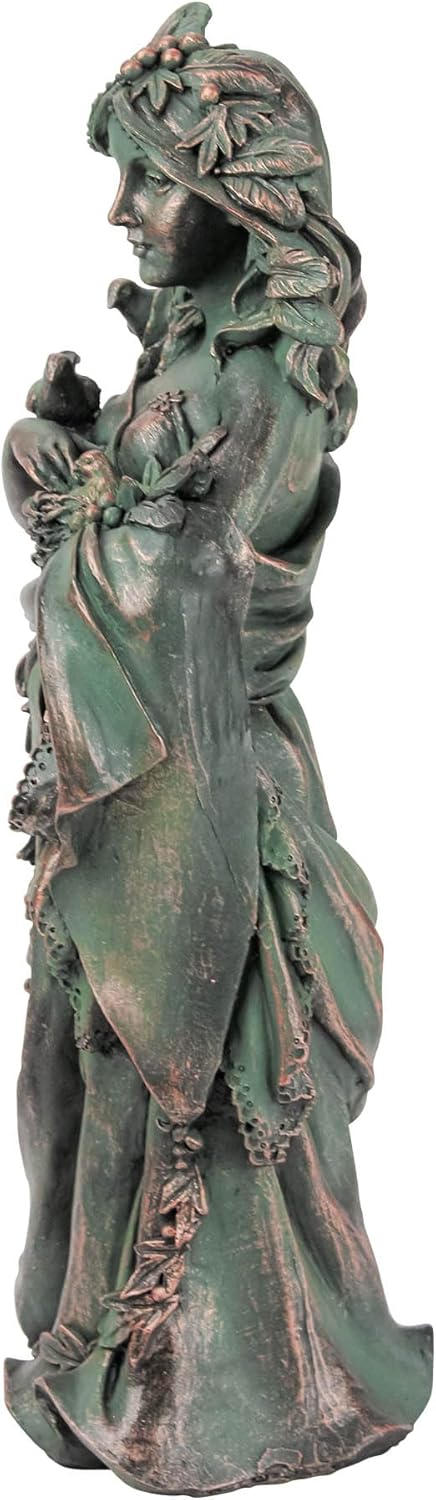 Design Toscano NG31497 Mother Nature Maiden of the Forest Statue,Full Color
