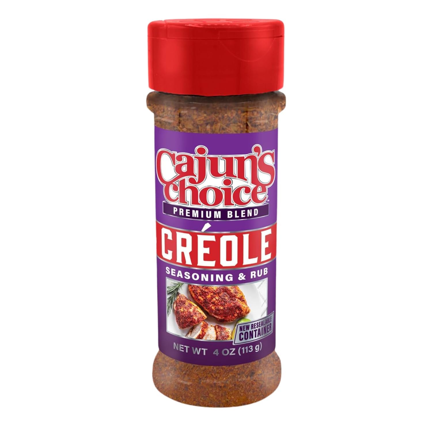 Cajun's Choice Blackened Seasoning - 2.75 oz Jar, Pack of 2, All Natural, Low Salt, Gluten-Free - Authentic Louisiana Spice for Fish & BBQ | Low-sodium, all-natural seasoning and rub for fish, seafood, chicken, pork, steak, vegetables and salads.