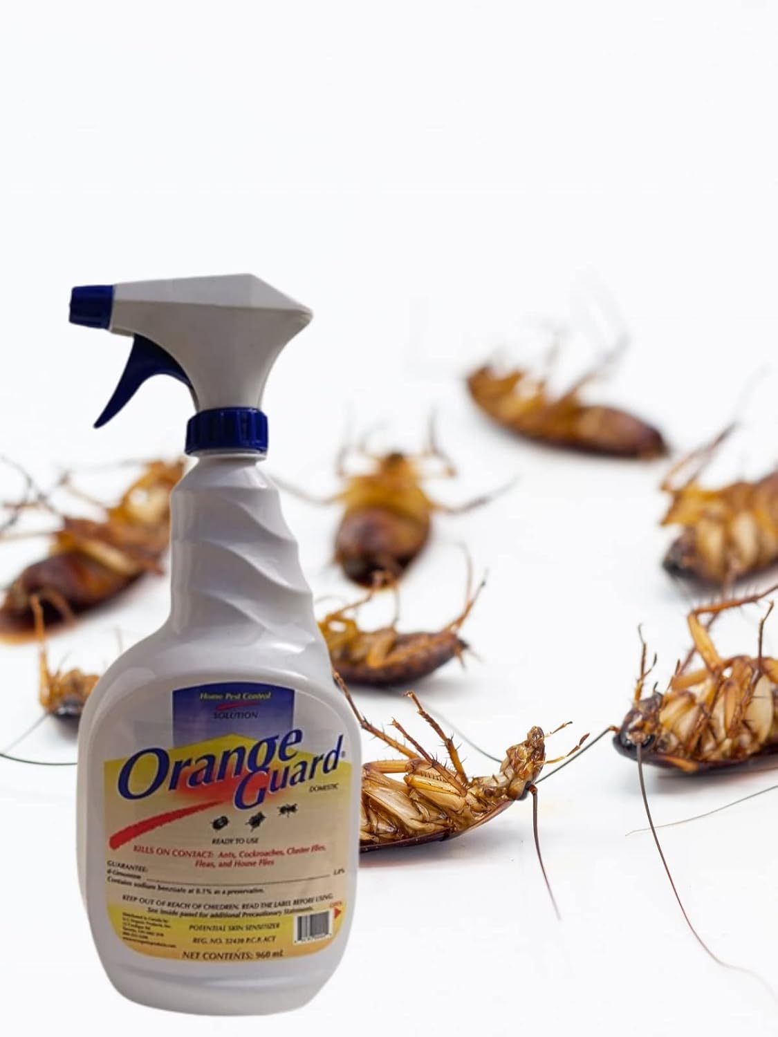 Orange Guard Home Pest Control Spray with D-Limonene | All-Natural Food Grade Orange Peel Oil for Bugs, Ants, Roaches, Fleas