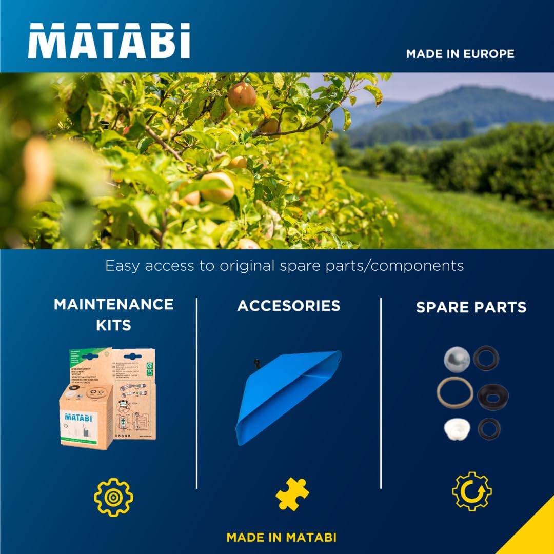 Matabi - Evolution 16 Backpack Sprayer - 4 Gal Capacity - Stainless Steel Handle - Versatile Nozzles - Professional Use - Pressure Regulator - Ideal