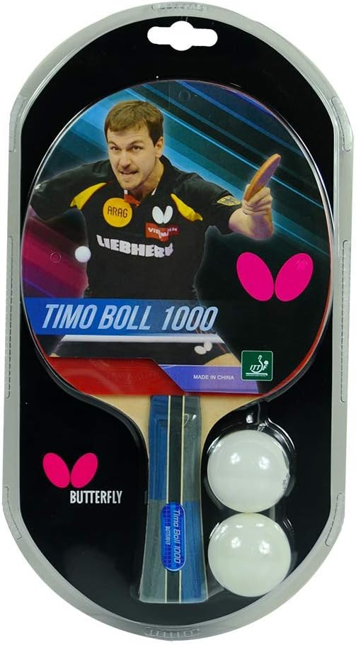 Butterfly Timo Boll Shakehand Ping Pong Paddle - Good Speed And Spin With Superb Control - Japan Series - Recommended For Beginning Level Players - International Table Tennis Federation Approved