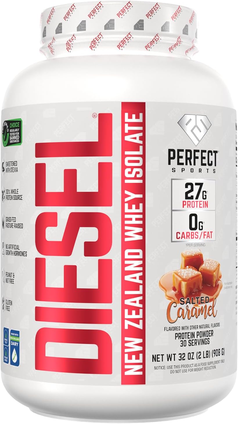 PERFECT SPORTS Diesel Whey Protein Isolate, Milk Chocolate, 2 lb