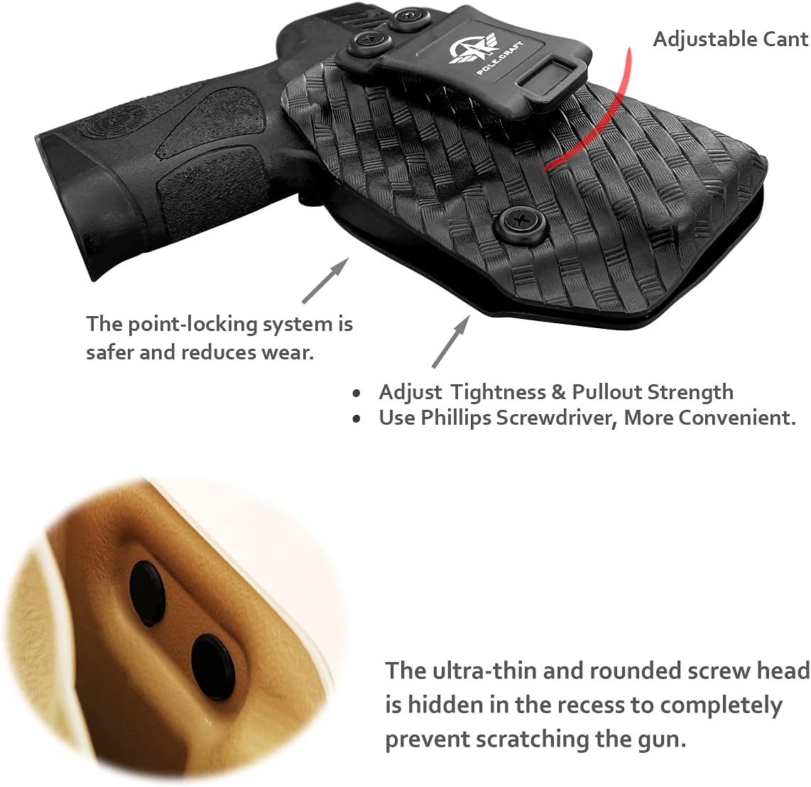 Taurus G3C G2C Holster IWB Kydex Holster Taurus G3C / G2C / G2S / PT111 / PT140 9mm/.40- Inside Waistband Concealed Carry