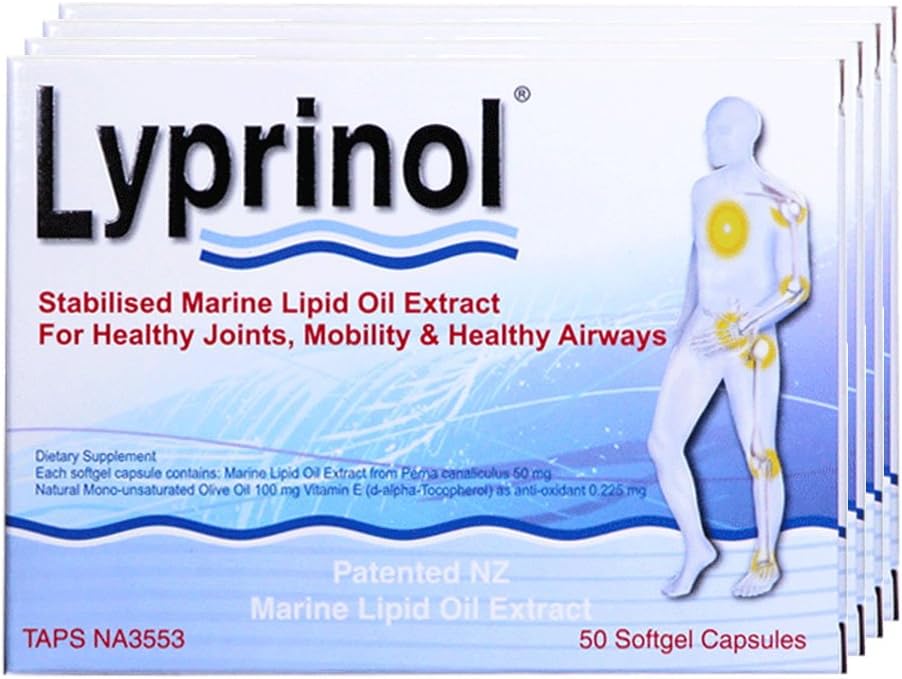 Pharma Lyprinol® Pcso-524® 200 Capsules New Zealand Green Lipped Mussel Extract Oil Joint Health Support & Mobility