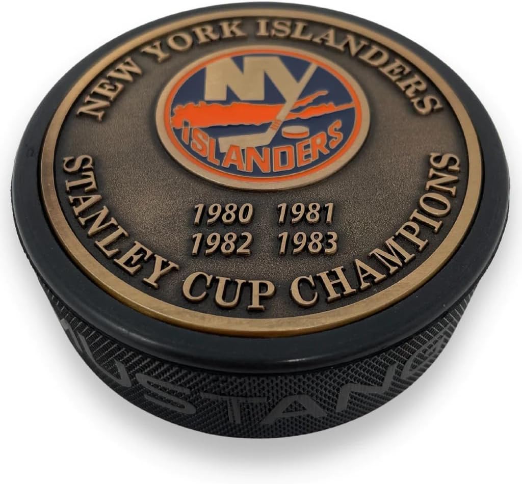 Sports Decor Stanley Cup Years Gold Medallion Puck