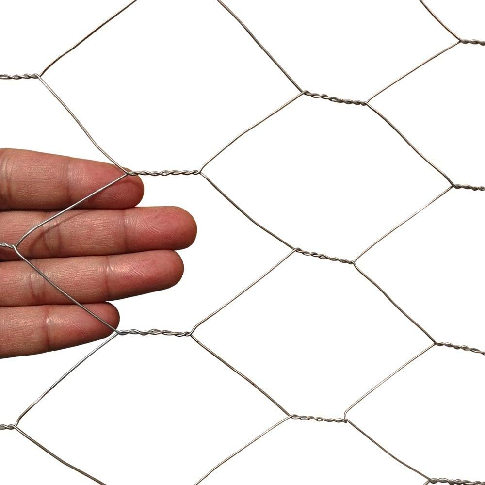 20GA Galvanized 12in x 25ft x 2in Mesh Chicken Wire Hexagonal Poultry Netting