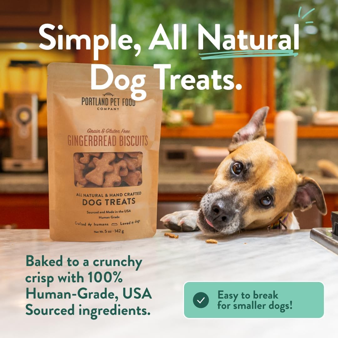 Portland Pet Food Dog Treats Variety, Healthy, Grain-Free Biscuits, 3 Pack