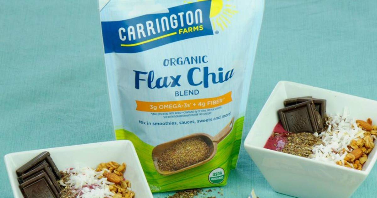 Carrington Farms Organic Milled Flax Seed 14 oz - Ground Flaxseed for Smoothies, Oatmeal, Baking & Vegan Egg Substitute | Omega-3, Fiber & Lignans | Vegan, Non-GMO, Gluten-Free