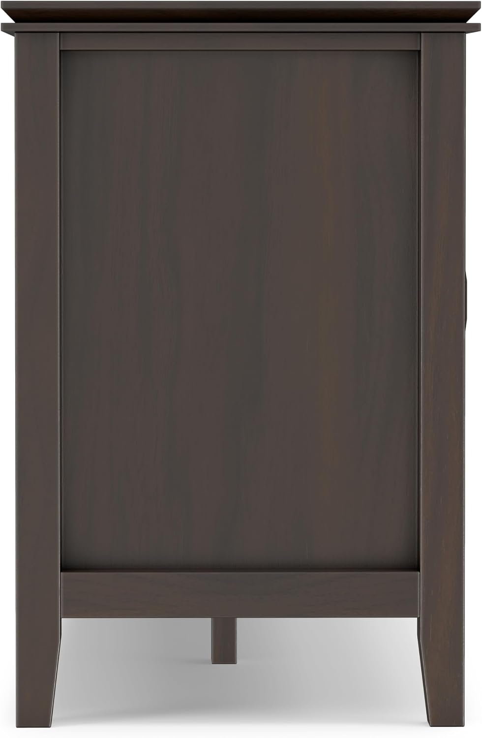 SIMPLIHOME Artisan 53" Wide Solid Wood TV Stand in Russet Brown