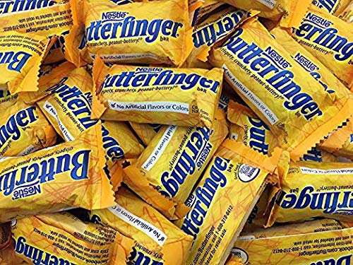 Butterfingers Candy, Butterfinger Snack Size Chocolate Bars, (Bag of 2 Pounds)
