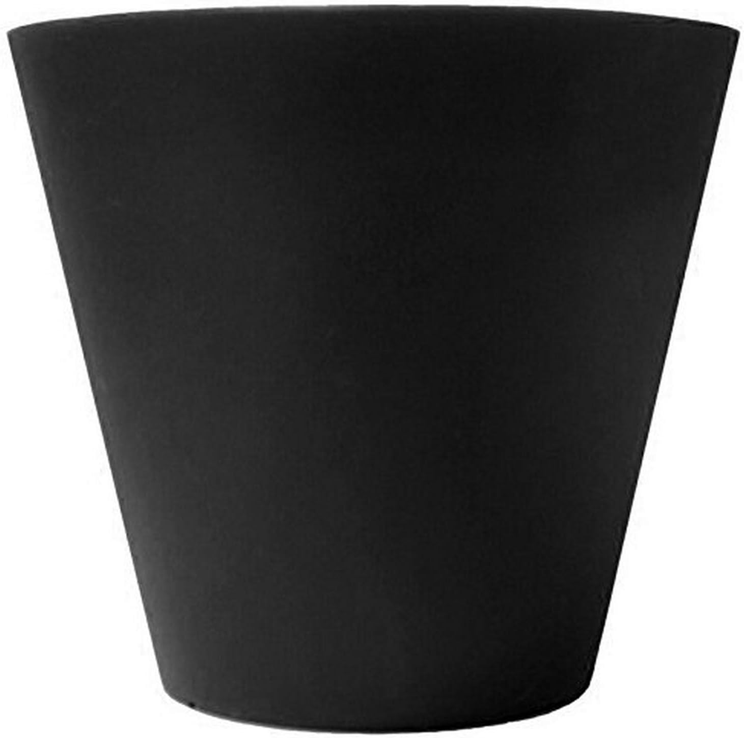Tusco CR24BK Cosmopolitan Round Planter, 24", Black