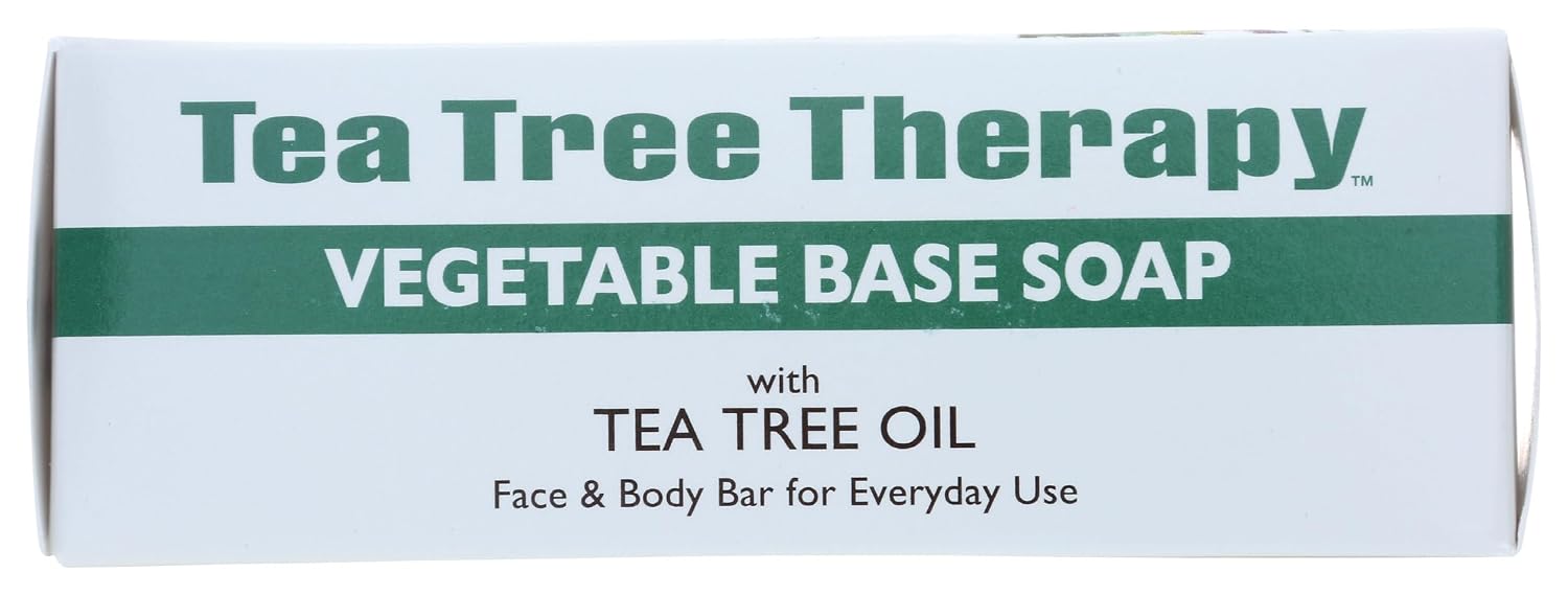 Tea Tree Therapy Vegetable Base Soap with Tea Tree Oil - 3.9 oz - Pack of 9