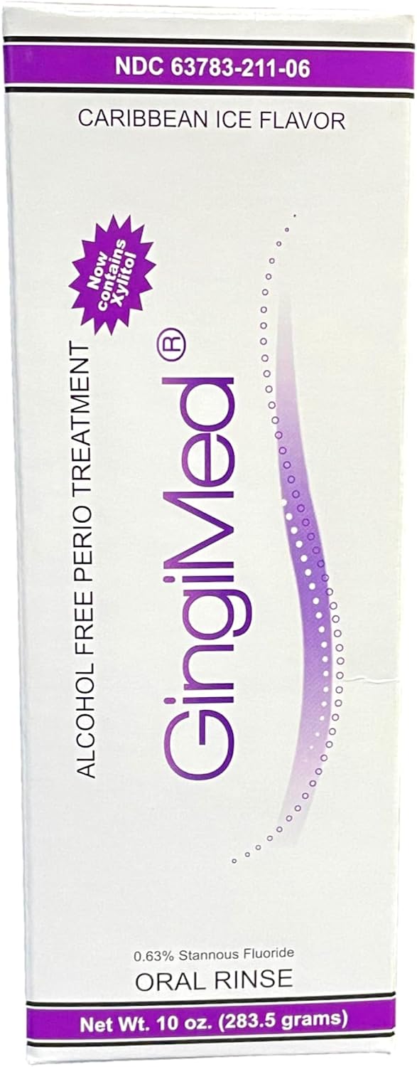 Stannous Fluoride Mouthwash Rinse, Mint, 10 oz | Alcohol-Free Perio Treatment, Clinically Shown to Help Reduce Sensitivity, Tooth Decay, Gingivitis and Bleeding Gums