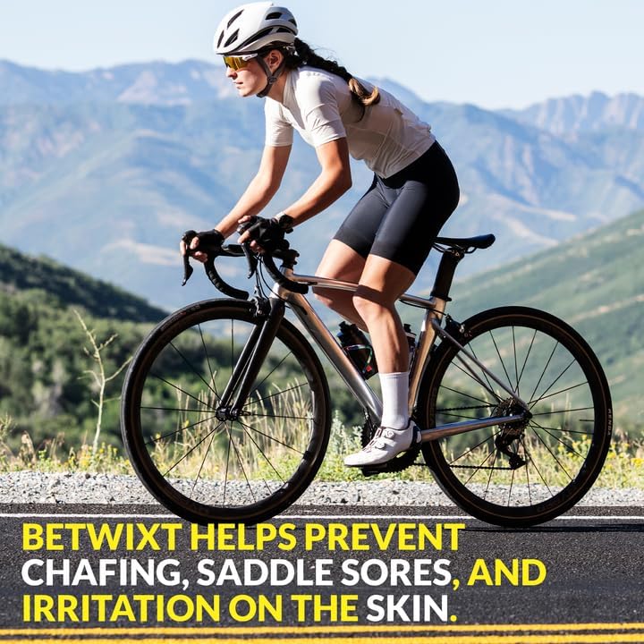 Zealios Betwixt Anti Chafing Cream 4oz – Long-Lasting Friction Defense for Triathletes, Cyclists & Runners – Chamois Cream for Inner Thighs