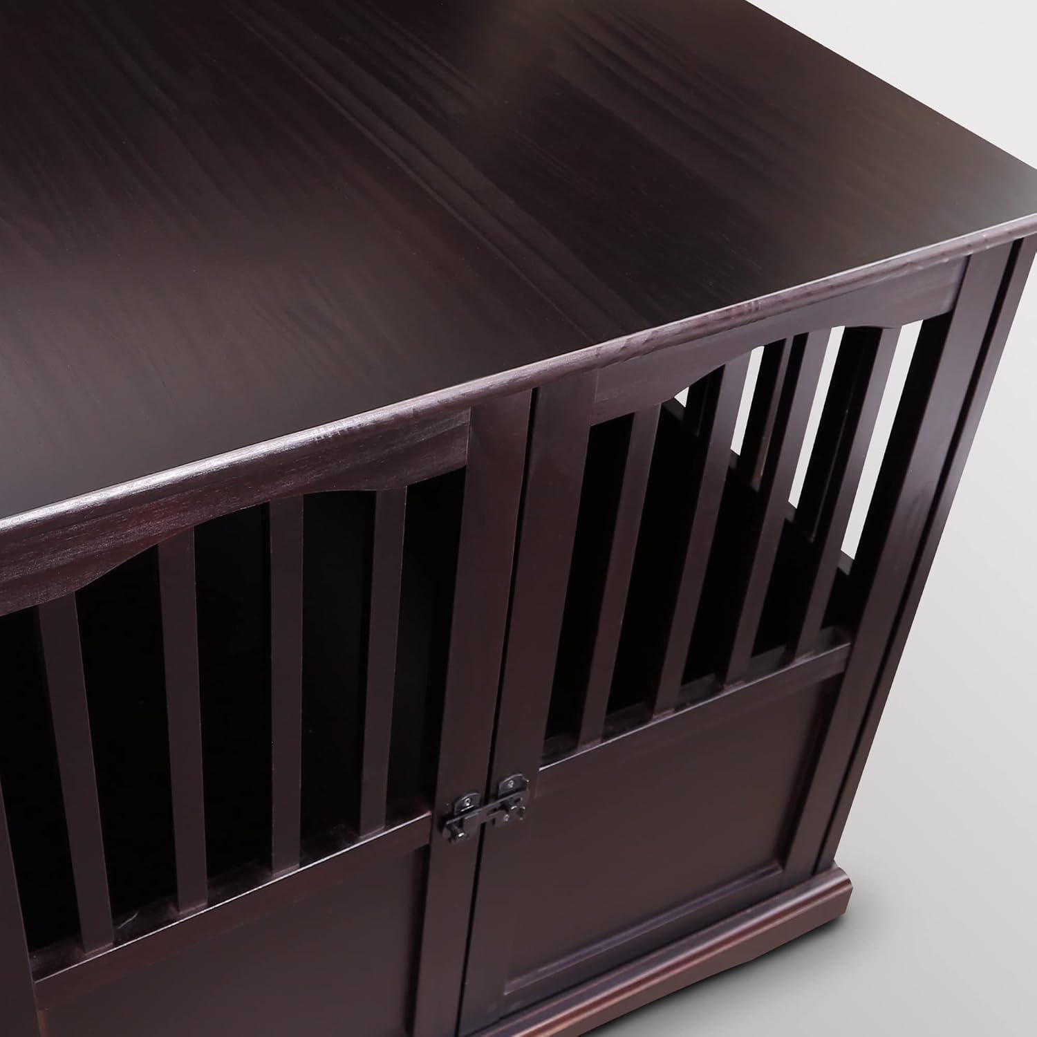Casual Home Wooden Small Pet Crate, End Table, Espresso,19.5"W x 22.5"D x 22.5"H