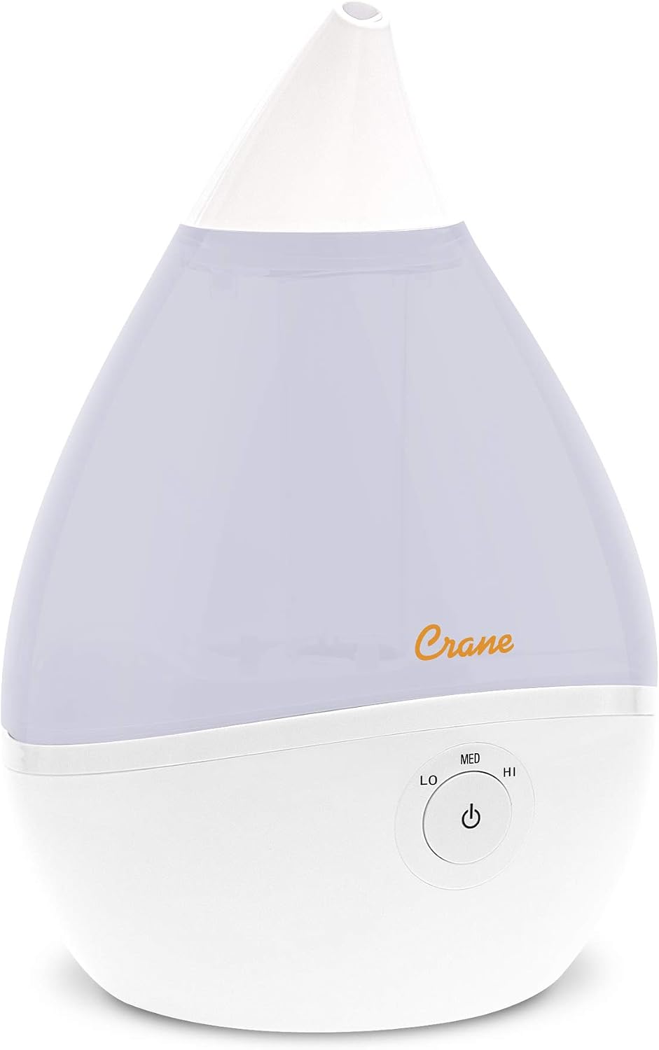 Crane Droplet Ultrasonic Small Air Humidifiers for Bedroom and Office, 0.5 Gallon Cool Mist Humidifier for Plants and Home, Humidifier Filters Optional, Blue and White