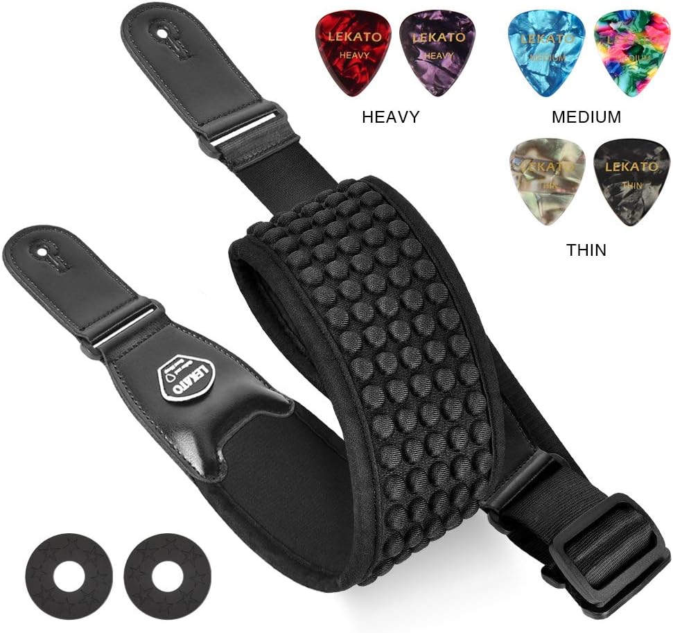 LEKATO Guitar Straps for Electric Guitar Bass