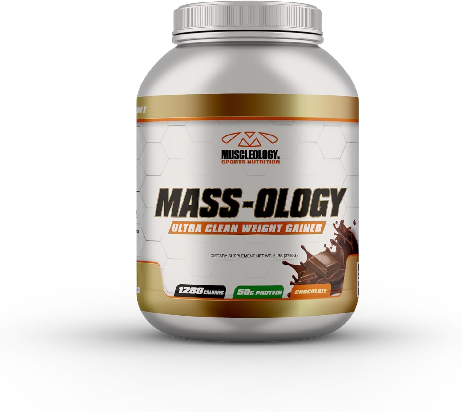 MUSCLEOLOGY Weight Gainer | Whey Protein Powder | Muscle Builder for Men & Women | Chocolate, 6 lbs
